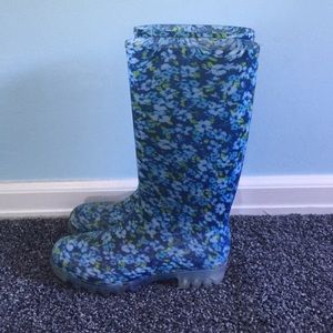 Floral Rain Boots